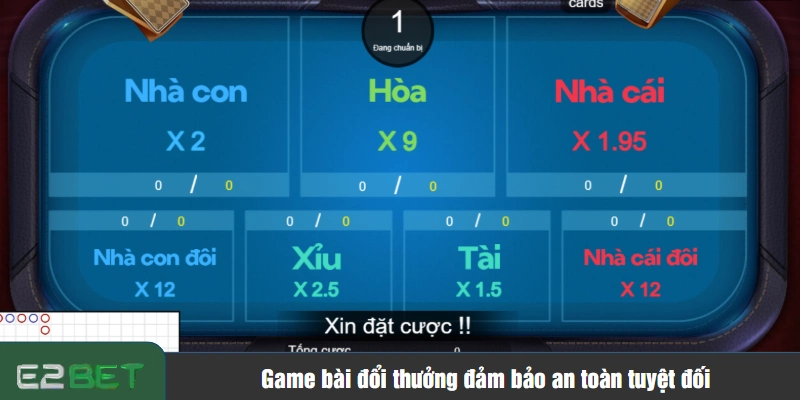 Game bài đổi thưởng đảm bảo an toàn tuyệt đối