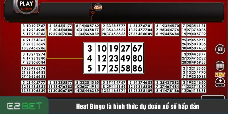 Heat Bingo là hình thức dự đoán xổ số hấp dẫn