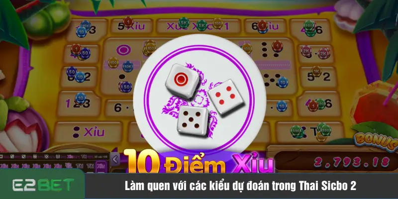 Làm quen với các kiểu dự đoán trong Thai Sicbo 2