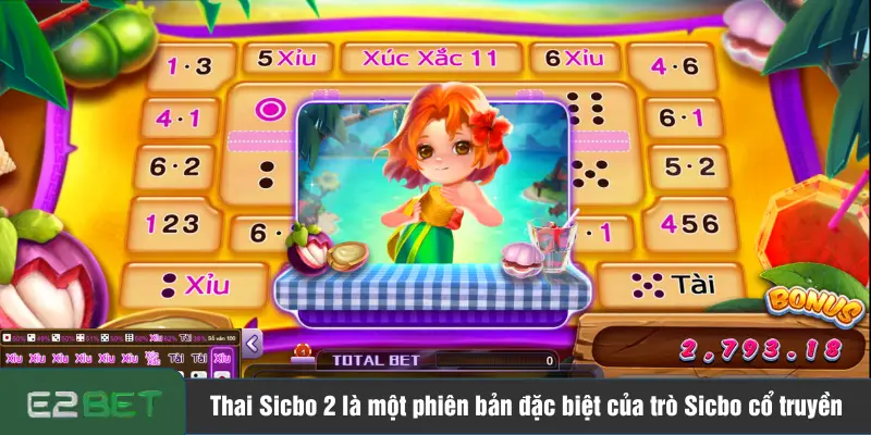 Thai Sicbo 2 là một phiên bản đặc biệt của trò Sicbo cổ truyền