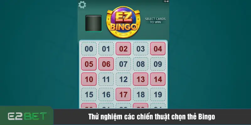 Thử nghiệm các chiến thuật chọn thẻ Bingo